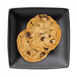 two chocolate chip cookies