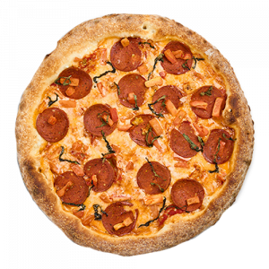 vegan pepperoni pizza